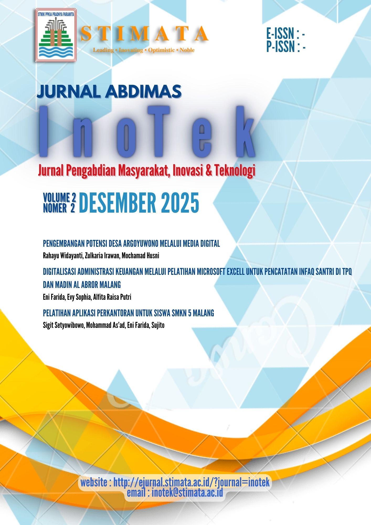 					View Vol. 2 No. 2 (2025): InoTek Edisi Desember Tahun 2025
				